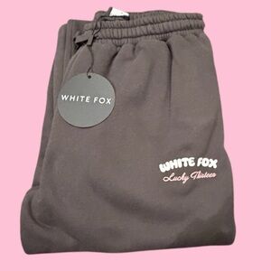 White Fox Boutique Lucky Thirteen Charcoal Joggers Small